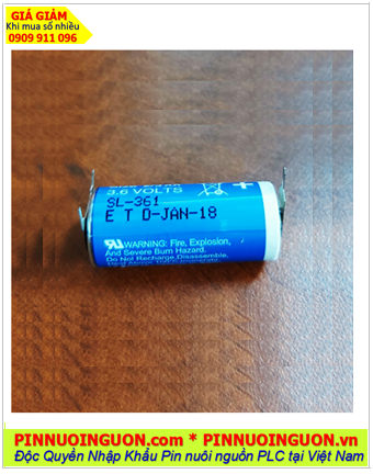 Sonnecell SL-361; Pin nuôi nguồn Sonnecell SL-361 lithium 3.6v 2/3AA_Made in Germany
